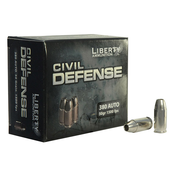 LIB AMMO CIVIL DEFENSE 380ACP 50GR HP 20/50 - Sale